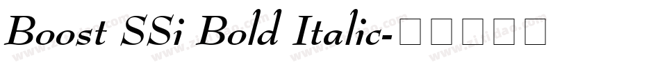 Boost SSi Bold Italic字体转换